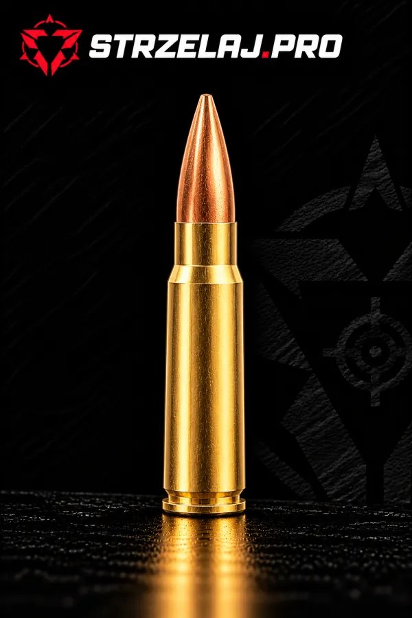 Nabój karabinowy 7,62×39 mm (nabój wz. 43): zdjęcie na czarnym tle