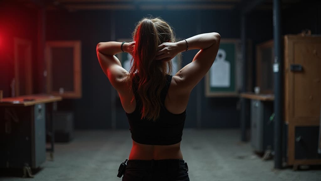 Shooter at a sport range
