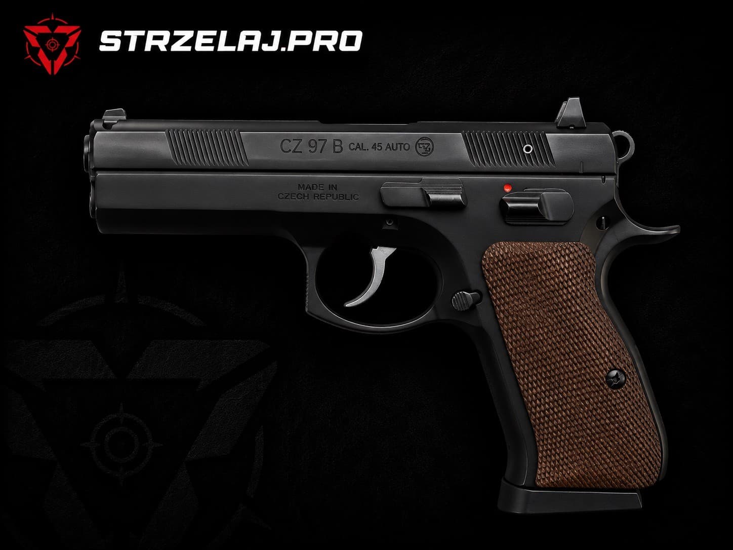CZ 97 B: pełnowymiarowy klasyk DA/SA w kalibrze .45 ACP | STRZELAJ.PRO