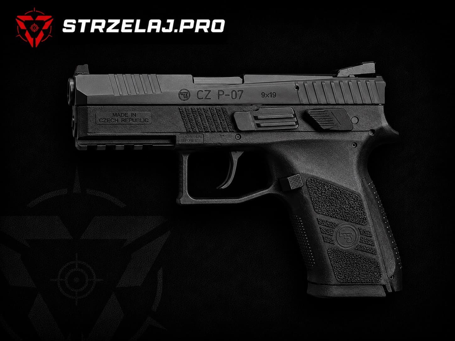 CZ P-07: kompaktowy pistolet DA/SA z systemem spustowym Omega | STRZELAJ.PRO