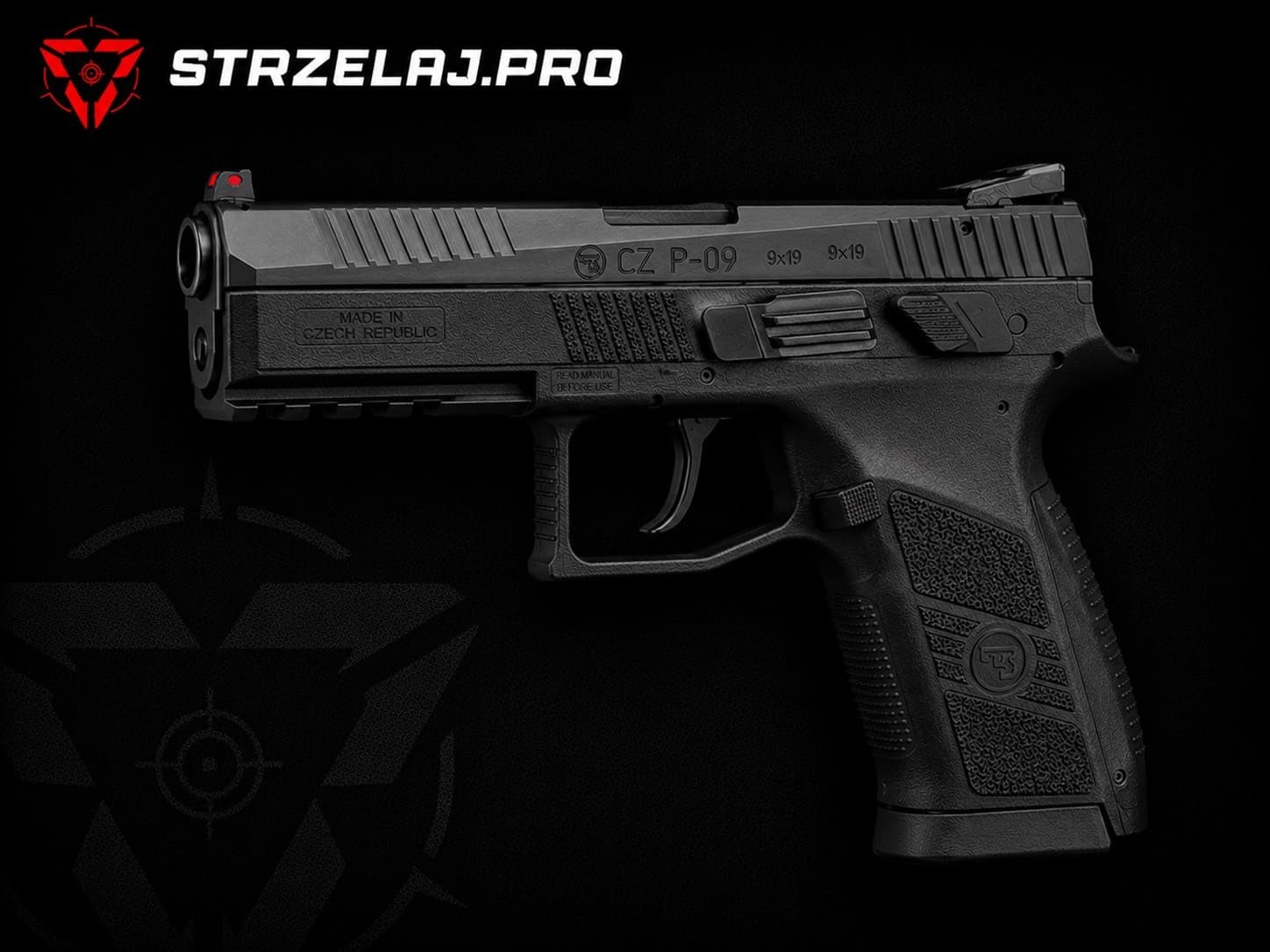 CZ P-09: pełnowymiarowy pistolet DA/SA, najwyższa pojemność w rodzinie | STRZELAJ.PRO
