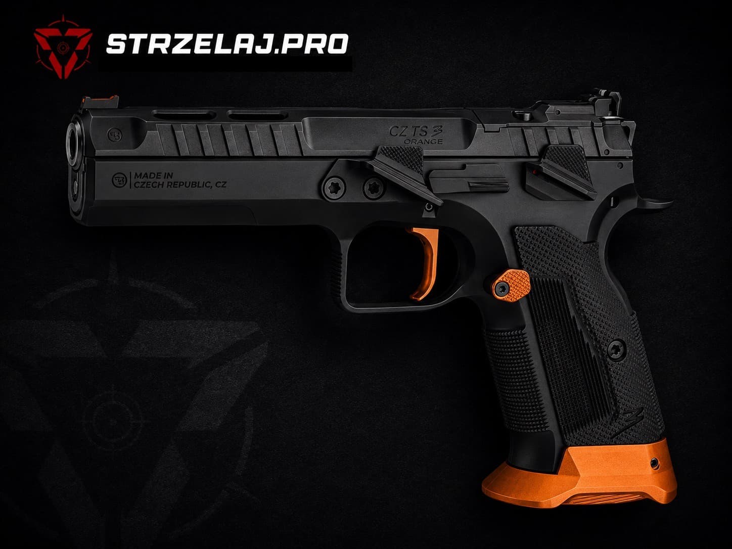 CZ TS 3 Orange: flagowy pistolet sportowy pod kolimator | STRZELAJ.PRO