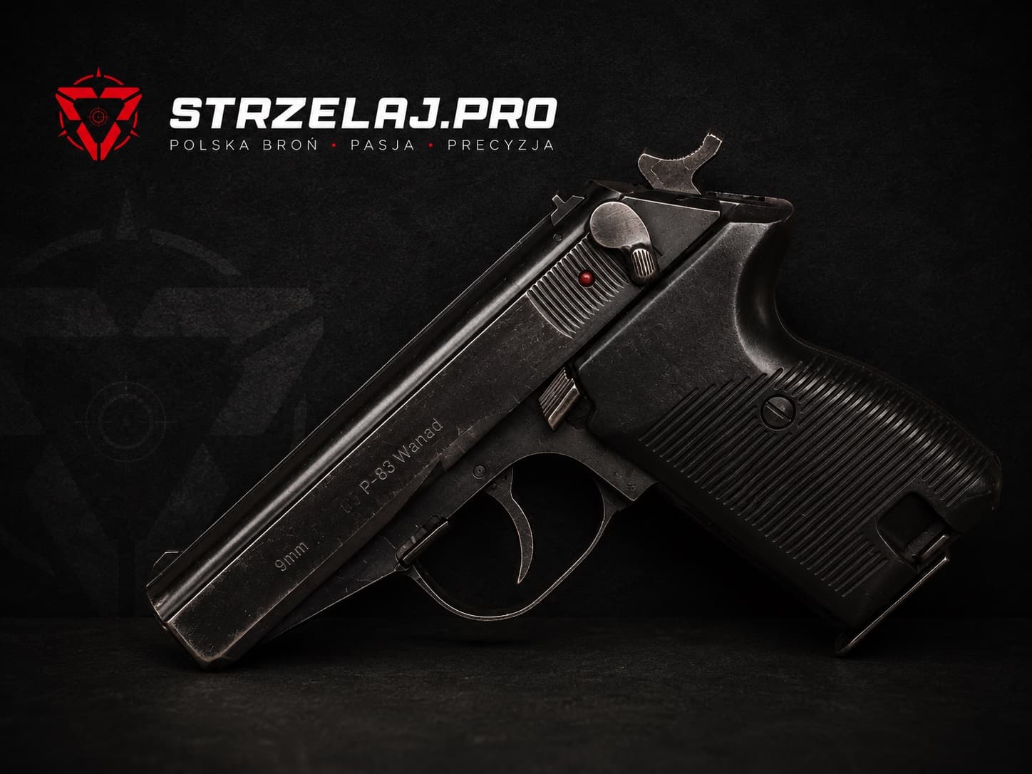 P-83 Wanad, polski pistolet służbowy, następca P-64, nabój 9×18 mm Makarov | STRZELAJ.PRO