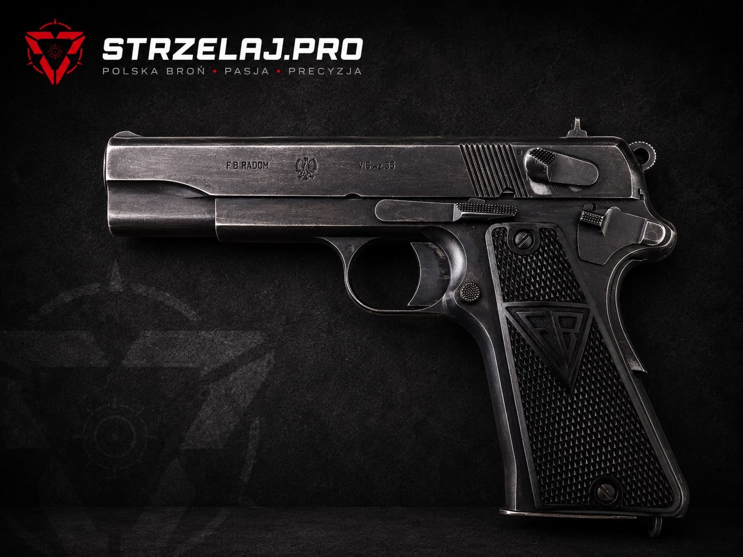 VIS wz. 35, polski pistolet historyczny z 1935 roku, zdjęcie poglądowe | STRZELAJ.PRO